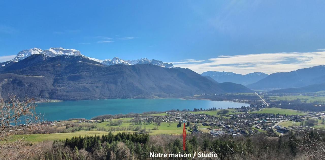 Studio A La Campagne Au Bout Du Lac D'Annecy Doussard Exterior foto